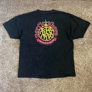 Vintage Hawaii North Shore Graphic T-Shirt Black XXL Y2K Grunge Surf Skate